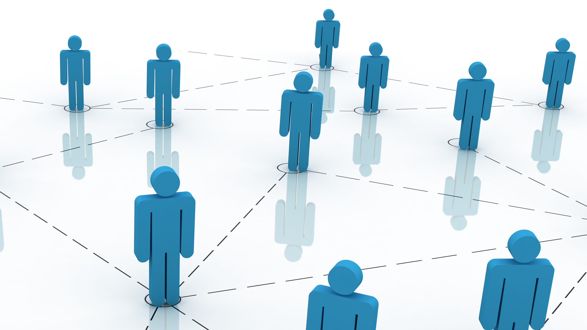 Représentation schématique d'un réseau de personnes